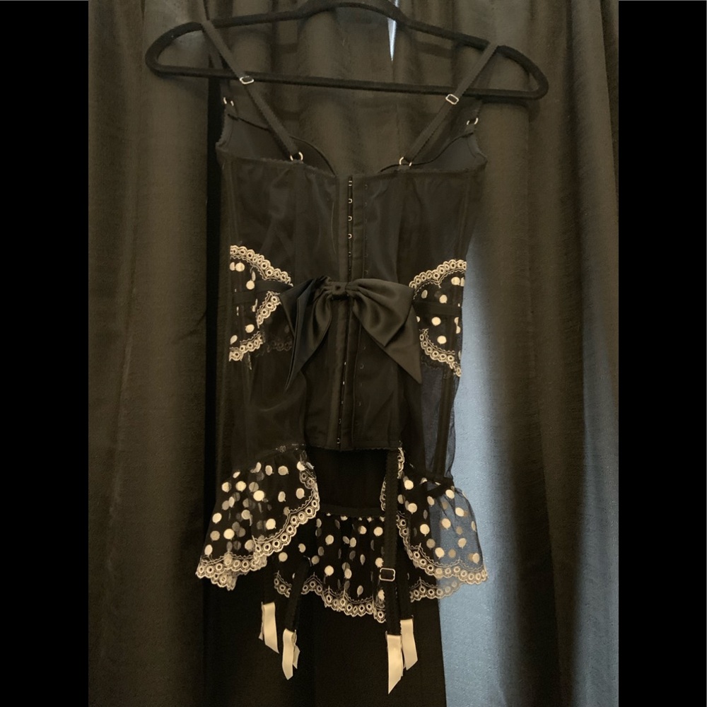 NWT Victoria’s Secret black polka dot lingerie - Picture 2 of 4